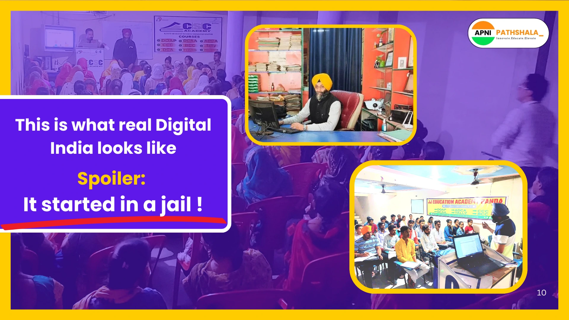 Digital India in action: Apni Pathshala and JJ Education come together to provide digital education in rural areas.
