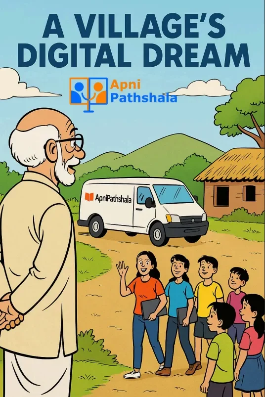Picture of A village's digital dream comic by Apnipathshala