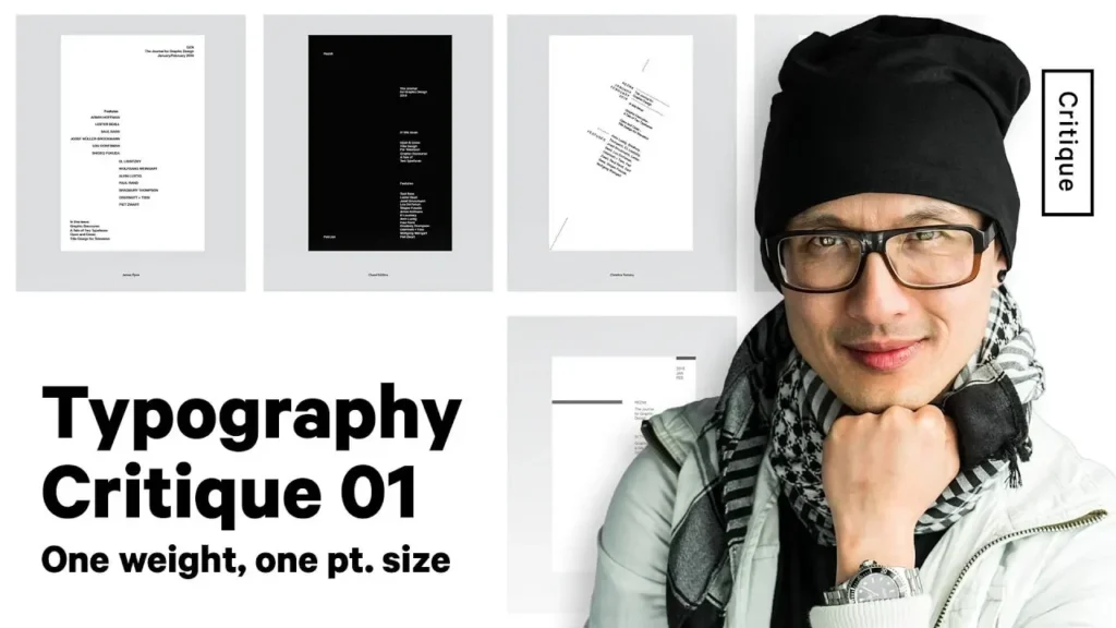 Picture of Typography Critique, one Weight - Designing with Limitations Class Central course picked by Apnipathshala