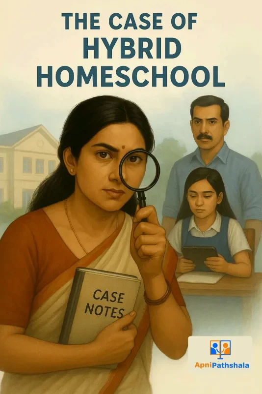 Picture of Pros and Cons of Homeshcooling Comic of Apnipathshala