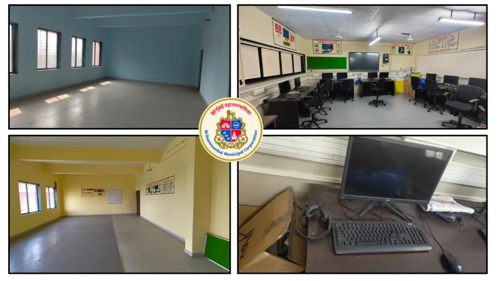 Inside classrooms and computer labs of BMC schools in Mumbai, prepared for setup of Learning PODs under Apni Pathshala’s digital education partnership with the Brihanmumbai Municipal Corporation.
