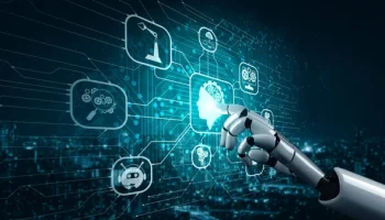 depositphotos 378111610 stock photo rendering artificial intelligence research robot 1